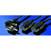 ROLINE kabel Splitter 230V, črn