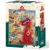 Art puzzle - Puzzle Crvena macka - 260 dijelova