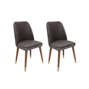Hanah Home Set stolica Hugo-381 V2, 62x75x51.5 cm, 2 komada, Tamnosive