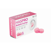 HASPRO 6P silikonski čepki za ušesa, rožnati