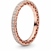 Pandora Luksuzni bronasti prstan 180963CZ (Obseg 60 mm)