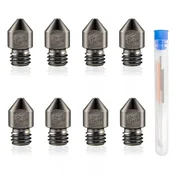 8x ŠOBA ZA 3D TISKALNIK 0.4mm MK8 M6 STEEL Makerbot Creality Ender + ČISTILA