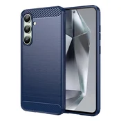 slomart Silikonska torbica Carbon Case za Samsung Galaxy S24 FE - modra