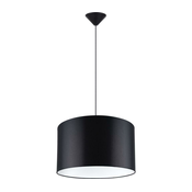 Sollux SL.1406 - Luster na sajli NOVA 1xE27/15W/230V, precnik 40 cm, crne boje