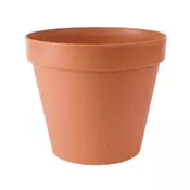 Prosperplast Plastični cvetlični lonec GLINKA rjav 17 cm (4,2 l) imitacija terakote