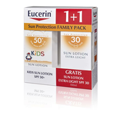 Eucerin Box Sun Kids (Losion za zaštitu osetljive dečje kože od sunca SPF 50+ + Izrazito lagani losion za zaštitu osetljive kože od sunca SPF 50)