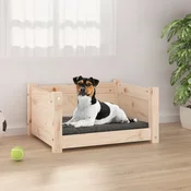 vidaXL Pasja postelja 55,5×45,5×28 cm trdna borovina