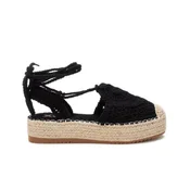 Xti za ženske. 13033001-NEGRO Espadrile 130330 black (37), Črna, 3 do 5 cm, Čipke, Priložnostno