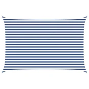 Vidaxl Sončno platno Modra in bela 4,5 x 3 m 100% poliester Oxford