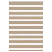 Zebra zavjesa Pješcano smeda 115x100 cm Širina tkanine 110,9 cm Poliester