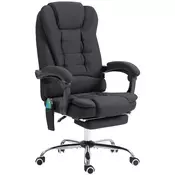 Homestar Pisarniški stol z masažno funkcijo 65x138x98-104 cm črne barve