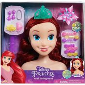 Set za igru Just Play Disney Princess - Maneken za frizure Ariel, s 18 dodataka