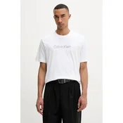 Calvin Klein Majica LV04LF813G Bela Regular Fit
