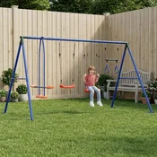 vidaXL Zunanji swing komplet večbarvno 330 x 185 x 185 cm Jeklo in PE