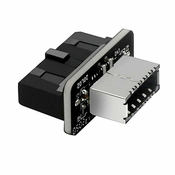 Graugear Interner 19-Pin Stecker (USB 3.0) auf USB 3.1 Typ-E 20-Pin Key A - 180 Grad G-AD-19TE-180
