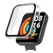 Trden TPU ovitek z zaščitnim steklom za Xiaomi Redmi Watch 2 Lite - prozoren