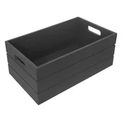 shumee Lesena škatla za shranjevanje kozmetike in pisarniških potrebščin 26x16x11