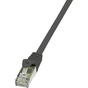 LogiLink RJ45 omrežni kabel CAT 6F S /FTP [1x RJ45 konektor - 1x RJ45 konektor] 7,50 m črna LogiLi