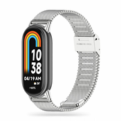 JEREMEN DOOP MILANESE LOOP XIAOMI SMART BAND 8/8 NFC SILVER