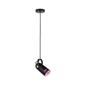 Paulmann 79766 - 1xE27/15W Luster na sajli LAVEA 230V crna