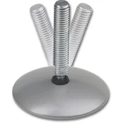 Vijak višinsko nastavljiv z zglobom, o 60, M 10 x 60, inox, krtač./Fe, cinkano