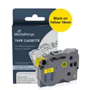 Trak p-touch tze-641 mediarange rumen/črn 18mm mrbtz641 MEDIARANGE
