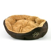 Akinu krevet za ljubimce najlon&vuna ovalni braon M 57x52 cm
