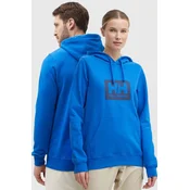 Bombažen pulover Helly Hansen s kapuco