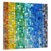 shumee STEKLENA PLOŠČA ZA KUHINJO 60x65 Barvita
