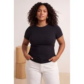 Trendyol Curve Ženska bluza Tbbss26Af00060, Crna