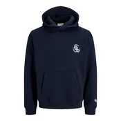 JACK & JONES Majica JORFREDERIKSBERG mornarska/bela