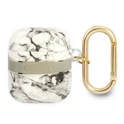 Ovitek Guess Marble Strap Collection za AirPods, siv