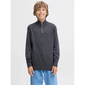 Jack & Jones Junior Pulover JJEEmil temno siva