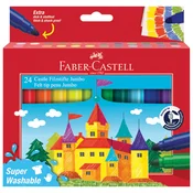 FLOMASTER ŠKOLSKI  24BOJE JUMBO KRATKI FABER CASTELL 154324 BLISTER