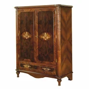 Casa Padrino luxury baroque bar cabinet brown/dark brown H. 160 cm - Baroque style bar furniture