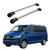 Strešni nosilec za klasične letve za Volkswagen T5/T6 2003-2024, srebrn