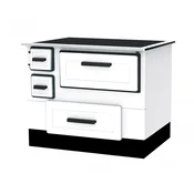 ALFA PLAM 55 termo R ECO Šporet na cvrsto gorivo, 5kW, Desno, Beli