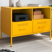Vidaxl vidaXL TV stojalo gorčično rumeno 68x39x50,5 cm jeklo
