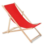 slomart Leseni ležalnik GreenBlue GB183, bukev, rdeči