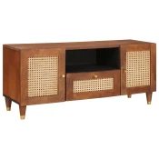 TV ormar s ladicama Smeda 105 x 33,5 x 46 cm Cvrsto drvo manga