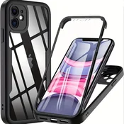 Techsuit - ColorVerse 360 Series dvostranska zaščitna maska za iPhone 11 - črna