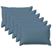 vidaXL Prevleka za blazino 6 pcs HOUTEN Jeans modra 50 x 80 cm