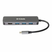 D-Link DUB-2333, docking station (silver, USB-A, USB-C, HDMI)