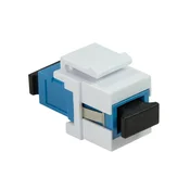Logilink SC-simplex konektor za opticko vlakno za montažu na keystone plocu, plavo/bijelo