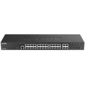 D-Link DGS-2000-28 mrežni prekidac Upravljano L2/L3 Gigabit Ethernet (10/100/1000) 1U Crno