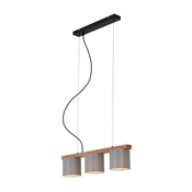 Briloner - Luster na sajli RHON 3xE14/25W/230V kaučukovo drvo
