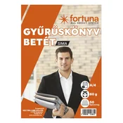 Umetak za registrator FORTUNA A/4 50 listova, 4 rupe, običan 01.01739
