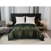 Pregrinjalo za posteljo VENECIA temno zeleno Dimenzije: 170 x 210 cm