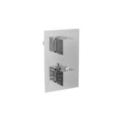 Mexen Cube termostatska kadno-tuš baterija z 2 izhodi, krom - 77502-00
