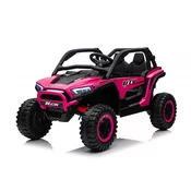 Električni avtomobilček Buggy UTV KCK 4x4 roza 24V | 800 W | 50 kg | EVA | LED | 2,4 Ghz | EKO usnje